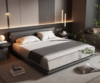 Modern Double Bed-ID:974148998