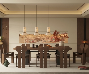 New Chinese Style Dining Room-ID:630275961