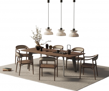 New Chinese Style Dining Table And Chairs-ID:216439012