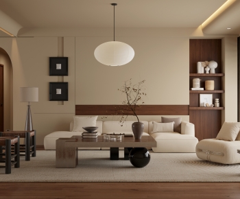 Wabi-sabi Style A Living Room-ID:241467004
