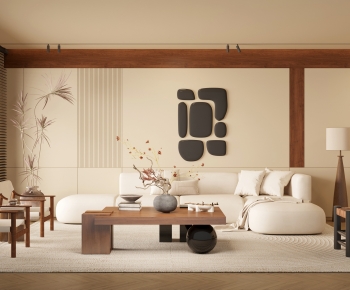 Wabi-sabi Style A Living Room-ID:360024936