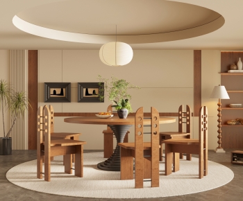 Wabi-sabi Style Dining Room-ID:113162047