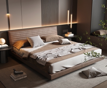 Modern Double Bed-ID:771104106
