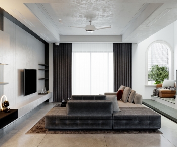 Modern A Living Room-ID:225115063