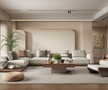 Wabi-sabi Style A Living Room-ID:632571945