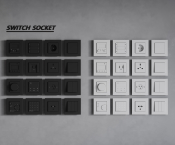 Modern Switch Socket Panel-ID:813679932