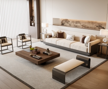 New Chinese Style Sofa Combination-ID:231571918