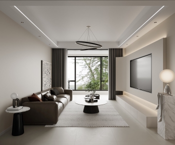 Modern A Living Room-ID:872467044