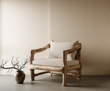 Wabi-sabi Style Single Sofa-ID:300324921