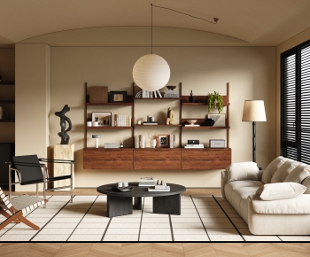 Wabi-sabi Style A Living Room-ID:729609979