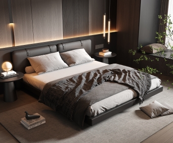 Modern Double Bed-ID:227832081