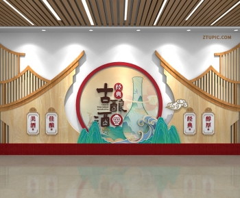New Chinese Style Culture Wall-ID:666120054