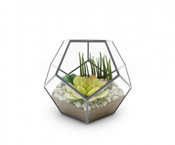 Modern Potted Green Plant-ID:894861943