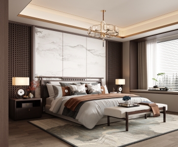 New Chinese Style Bedroom-ID:514981997
