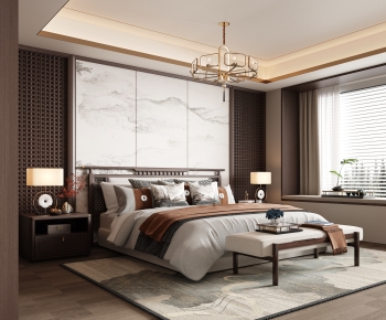 New Chinese Style Bedroom-ID:557928098