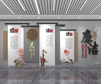 New Chinese Style Culture Wall-ID:677357911