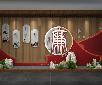 New Chinese Style Culture Wall-ID:320437917