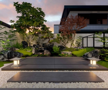 Modern Courtyard/landscape-ID:414010058