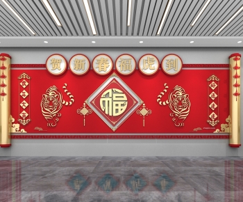 New Chinese Style Culture Wall-ID:789853102