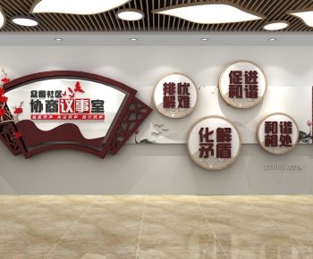New Chinese Style Culture Wall-ID:342124946