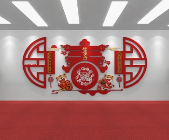 New Chinese Style Culture Wall-ID:693855056