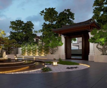 New Chinese Style Courtyard/landscape-ID:606833936