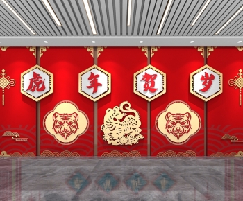 New Chinese Style Culture Wall-ID:859930997