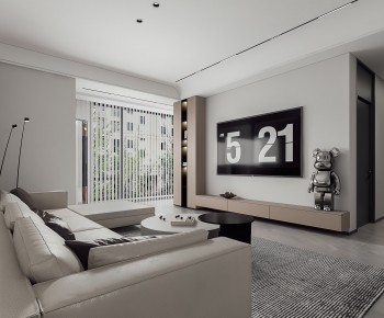 Modern A Living Room-ID:970604906