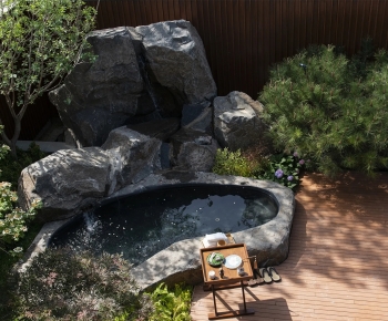 Modern Rockery Waterscape-ID:703906061