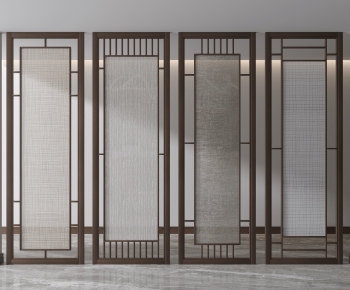 New Chinese Style Glass Screen Partition-ID:700103044