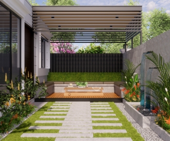Modern Courtyard/landscape-ID:562793024
