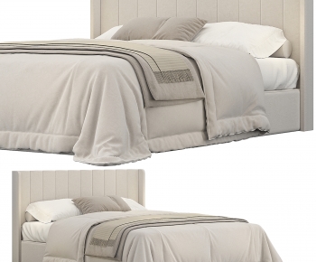 Modern Double Bed-ID:299484015