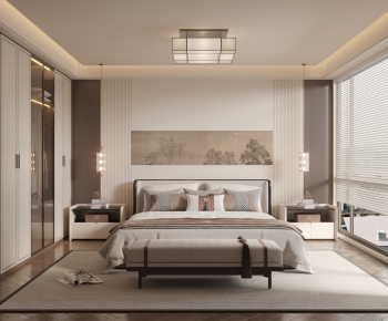 New Chinese Style Bedroom-ID:171461115