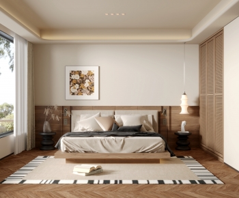 Wabi-sabi Style Bedroom-ID:362776049