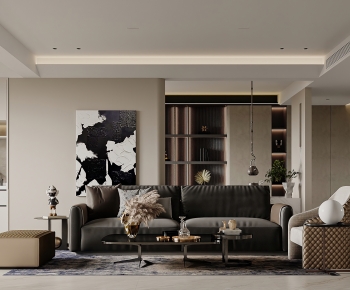 Modern A Living Room-ID:713469986