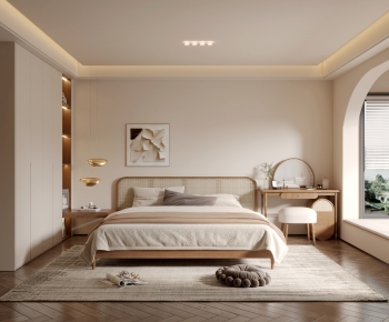 Wabi-sabi Style Bedroom-ID:173516042