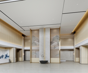 New Chinese Style Lobby Hall-ID:856601954