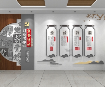 New Chinese Style Culture Wall-ID:843607908