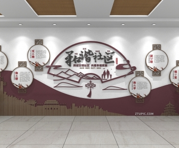 New Chinese Style Culture Wall-ID:594348914