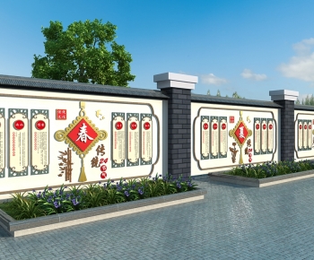 New Chinese Style Landscape Wall-ID:586958897