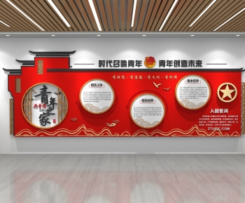 New Chinese Style Culture Wall-ID:645687108