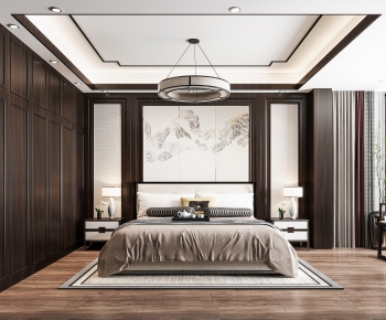 New Chinese Style Bedroom-ID:961151197