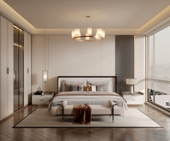 New Chinese Style Bedroom-ID:916450023