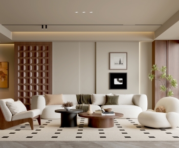 Modern A Living Room-ID:648678065
