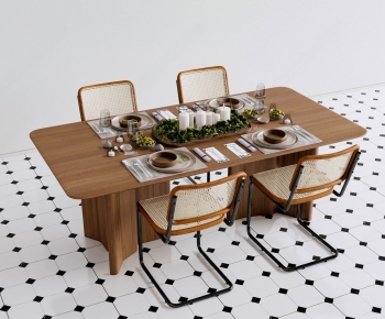 Modern Dining Table And Chairs-ID:631746054