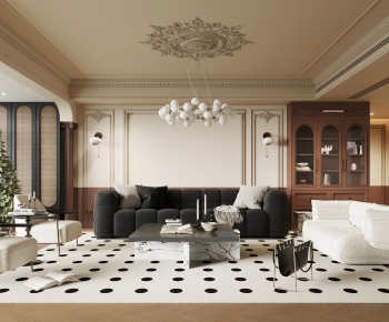 French Style A Living Room-ID:713388925