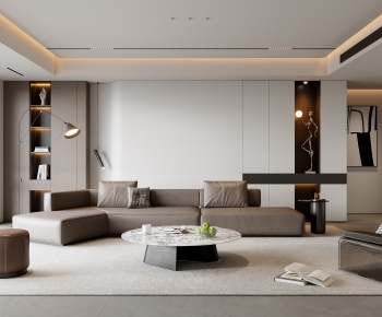 Modern A Living Room-ID:748539922