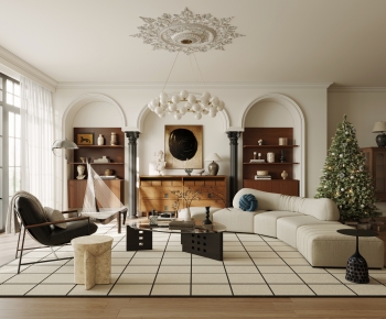 French Style A Living Room-ID:916794067