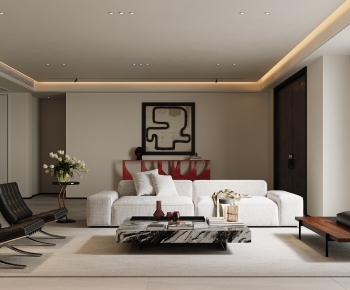 Modern A Living Room-ID:614794022