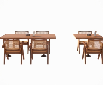 Japanese Style Dining Table And Chairs-ID:189089068